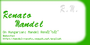 renato mandel business card
